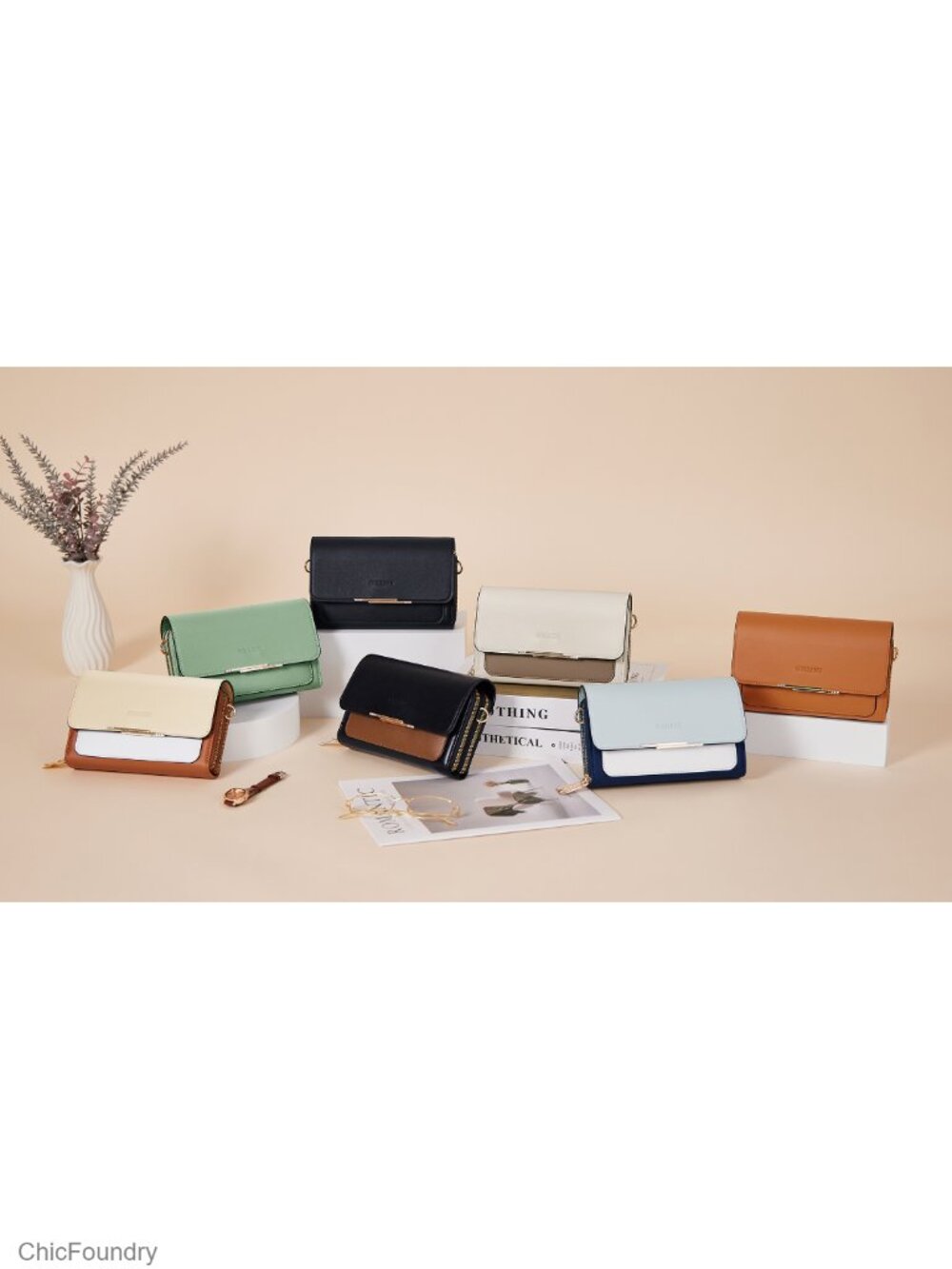 PU Leather Small Crossbody Bag with Card Slots for Women - Picture 6 of 6